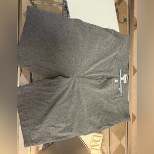 Peter Millar Charcoal Flat Front Shorts